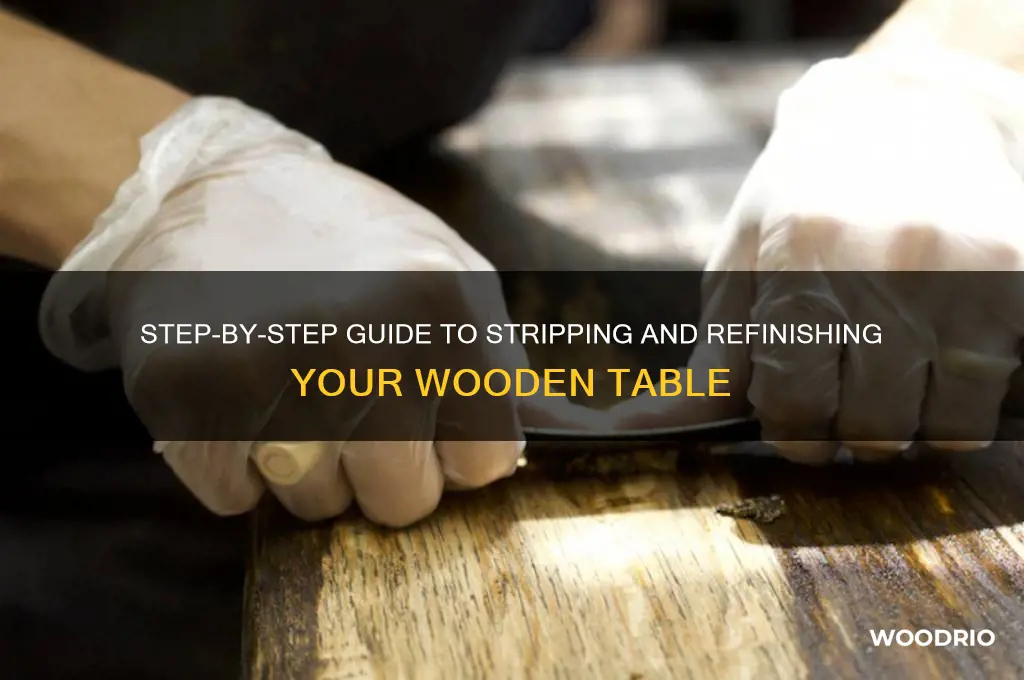 how do i strip a wooden table