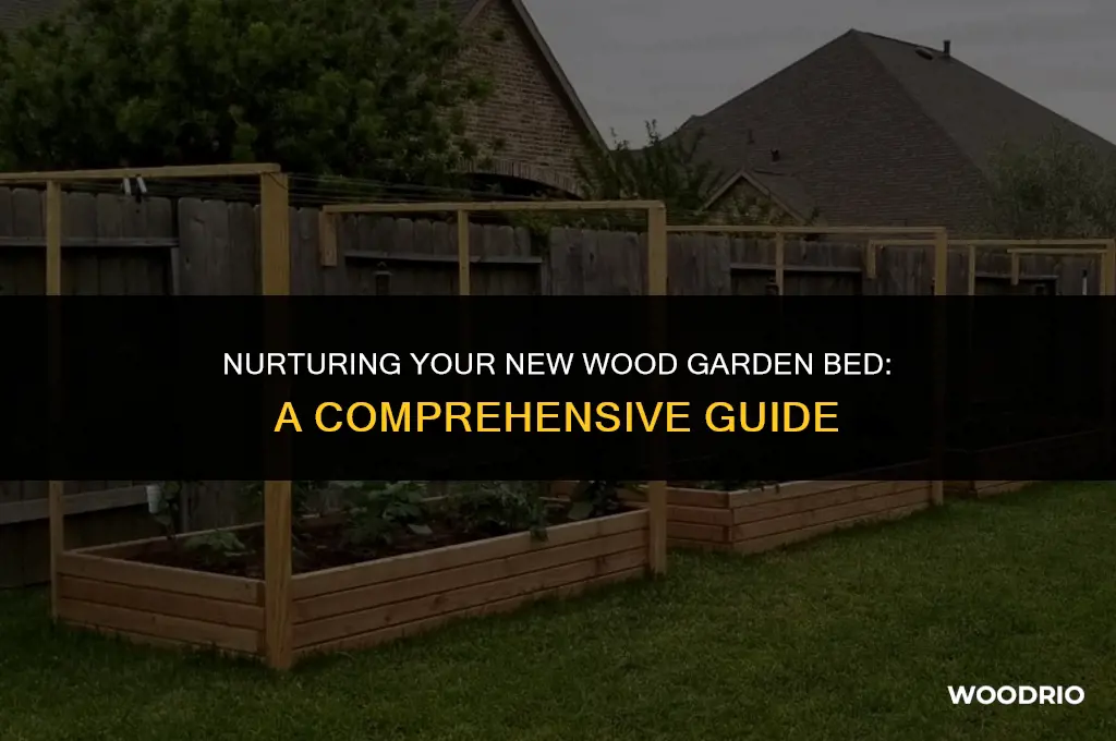 how do i treat my new wood garden bed