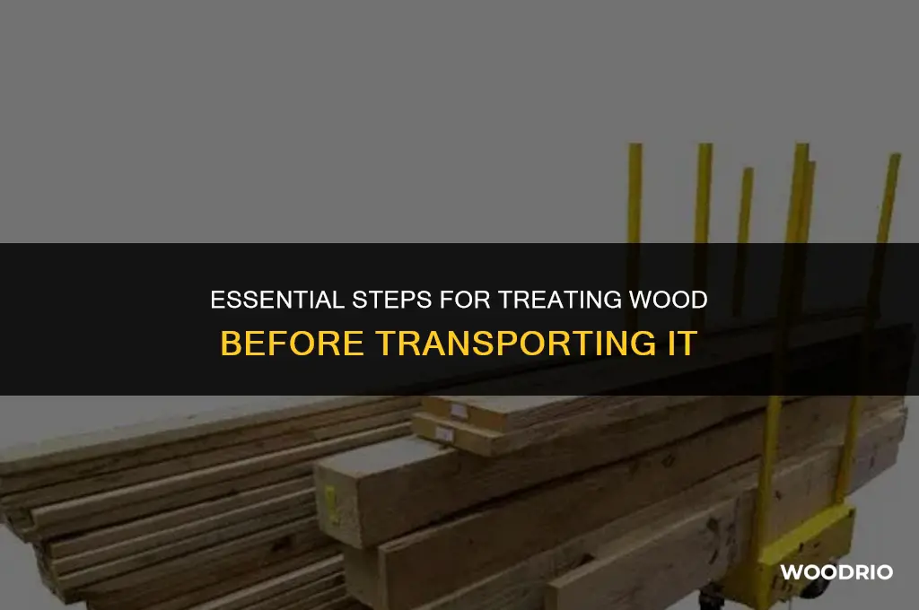 how do i treat wood before transportation