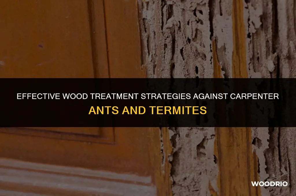 how do i treat wood for carpenter ant and termites