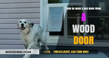 Crafting a Canine Entrance: DIY Dog Door in a Wooden Door