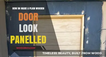 Transforming a Plain Wooden Door into a Stunning Panelled Masterpiece