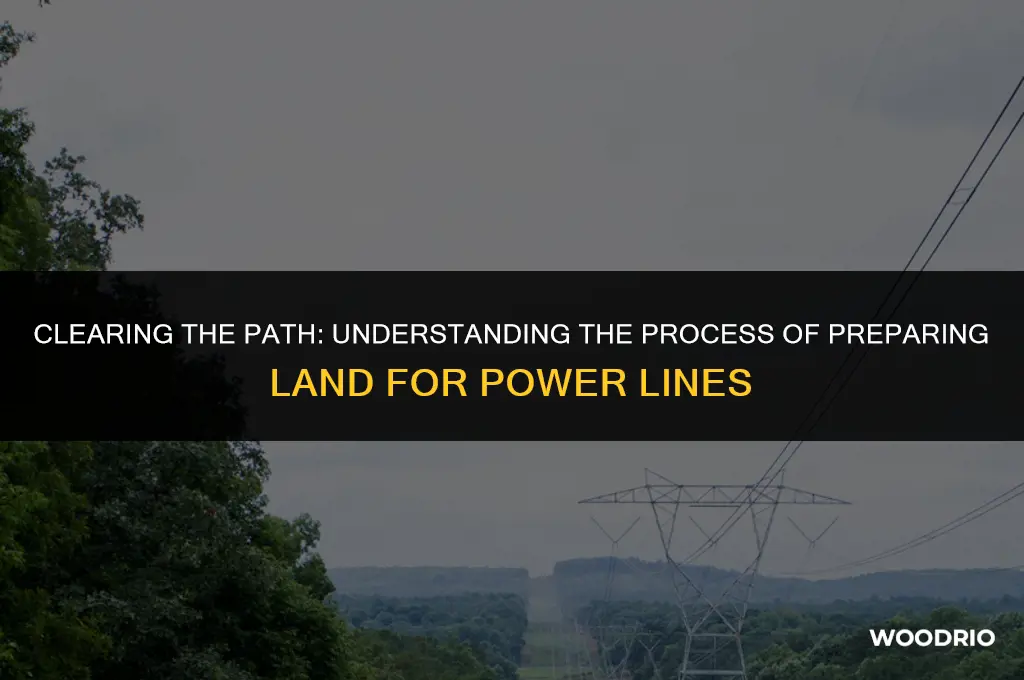how do they clear woods for power lines