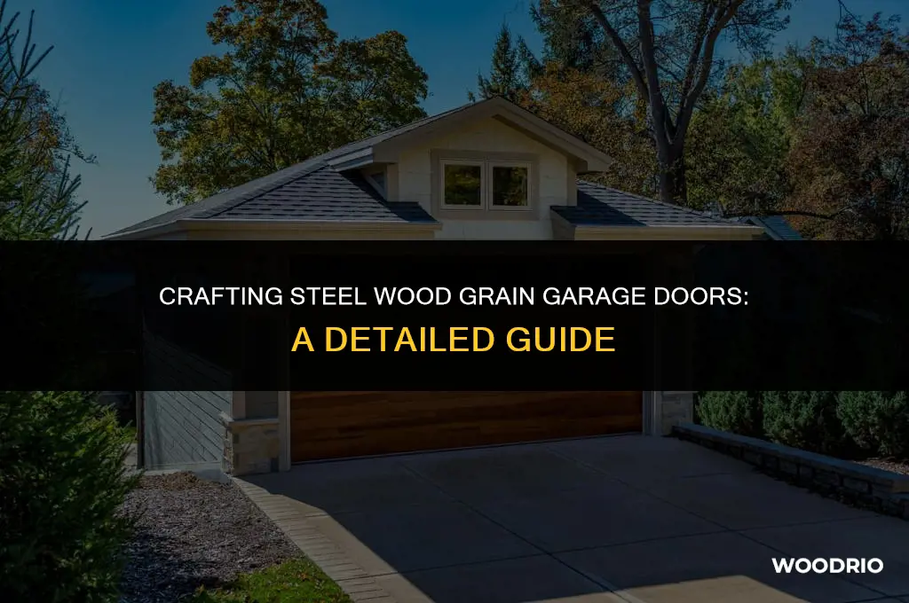 how do they make steel wood grain garage doors