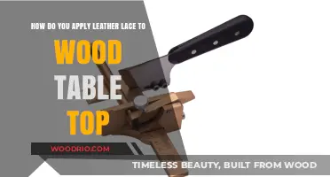 Enhance Your Wood Table Top with Leather Lace: A DIY Guide