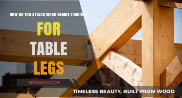 Securely Joining Wood Beams for Sturdy DIY Table Legs: A Guide