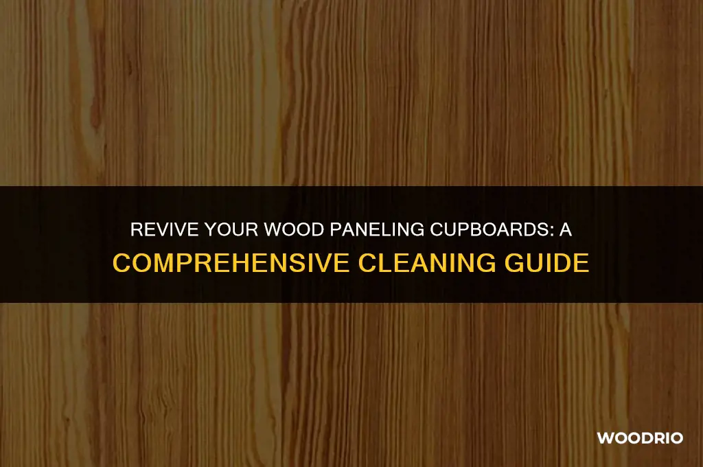 how do you best clean wood paneling cupboards
