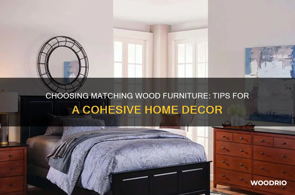 how do you buy wood furniture that matches