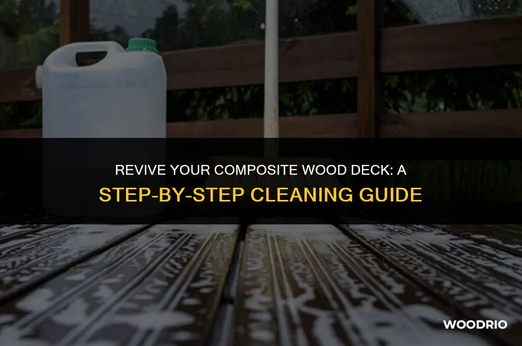 how do you clean a composite wood deck