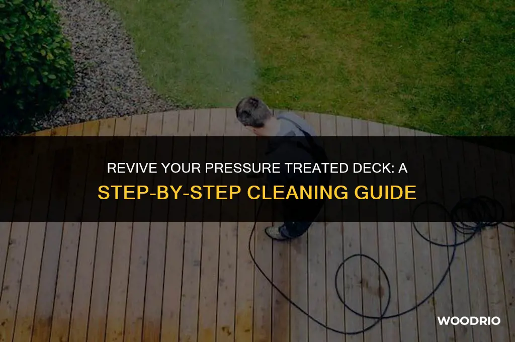how do you clean a pressure treated wood deck