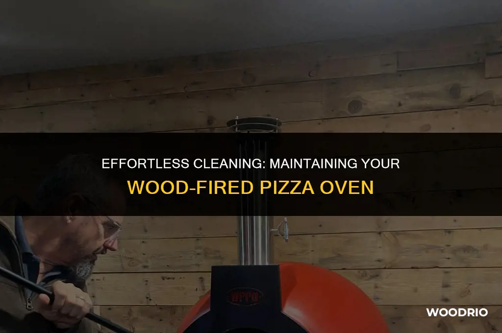 how do you clean a wood fired pizza oven