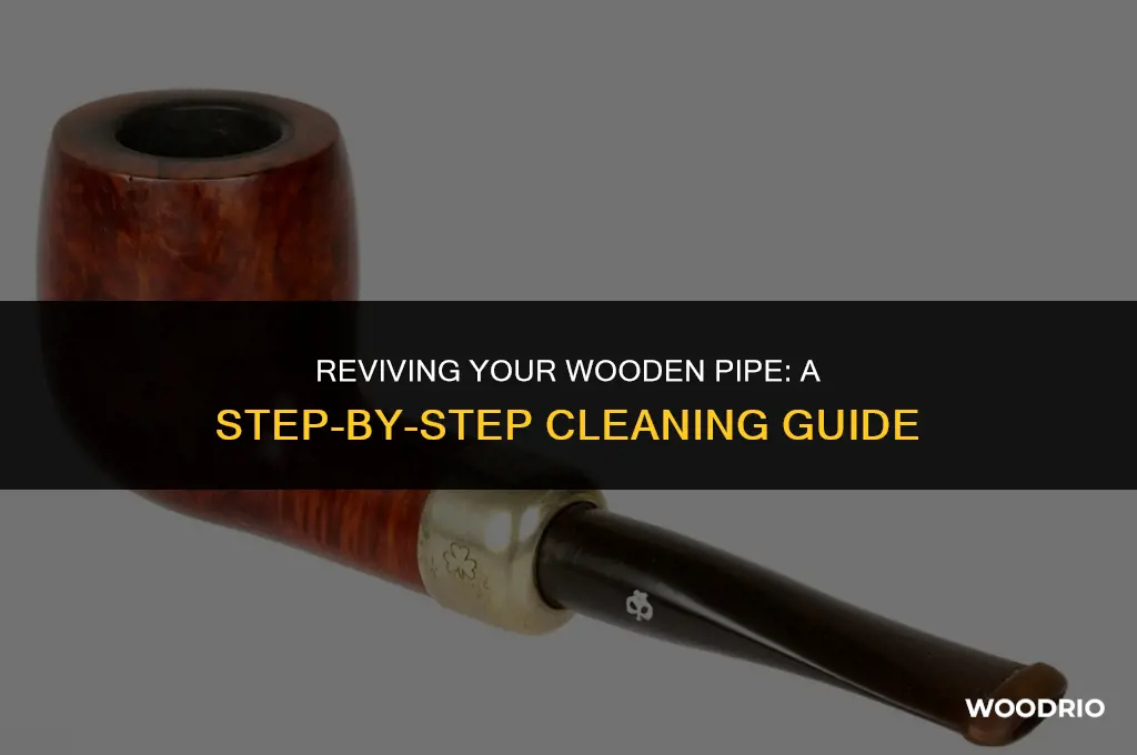 how do you clean a wood pipe