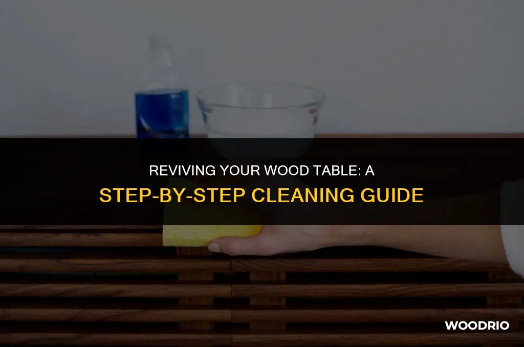 how do you clean a wood table