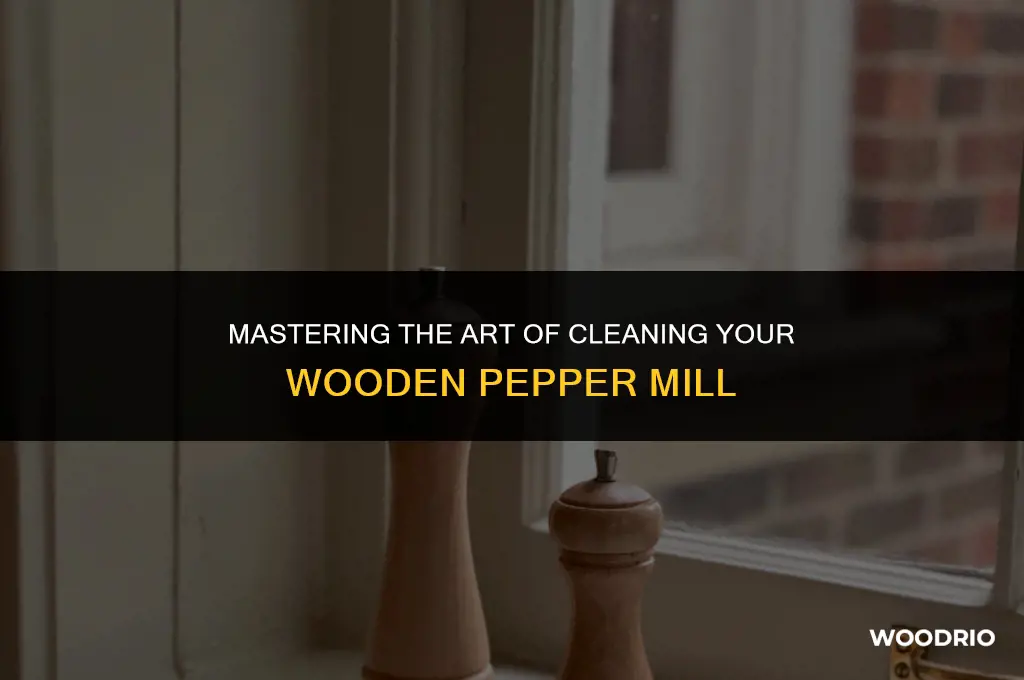 how do you clean a wooden pepper m