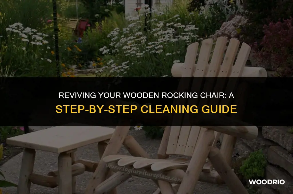 how do you clean a wooden rocking chair