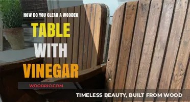 Vinegar's Versatility: A Simple Guide to Cleaning Wooden Tables