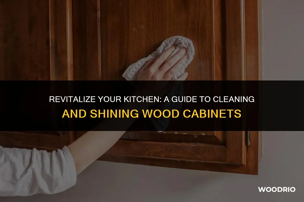 how do you clean and shine wood cabinets