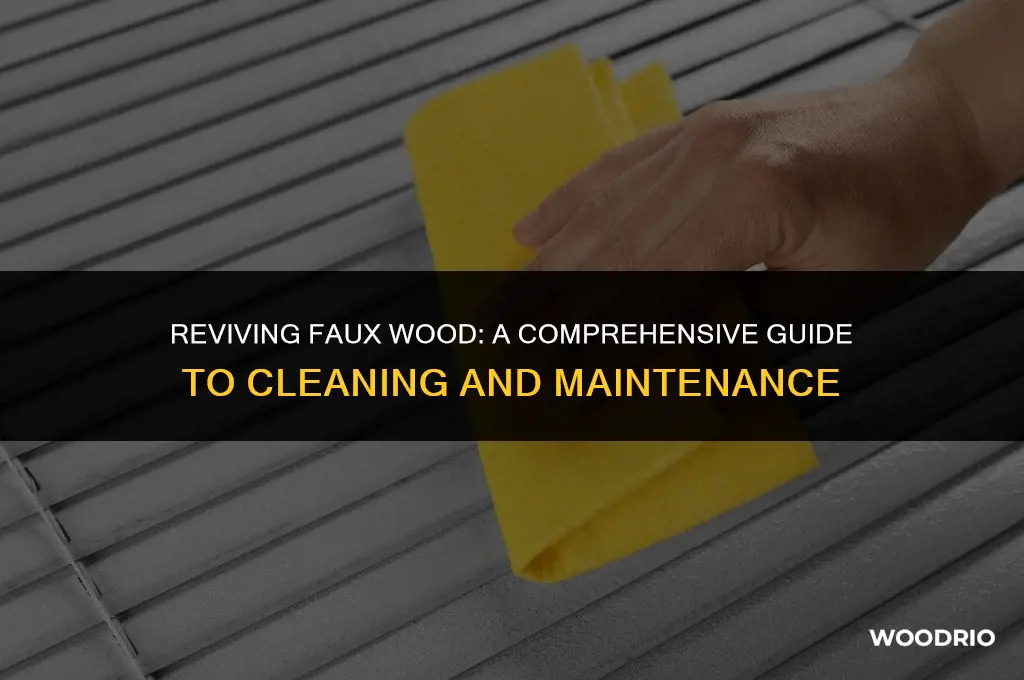 how do you clean fake wood