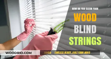Effortless Cleaning: Faux Wood Blind Strings Maintenance Guide