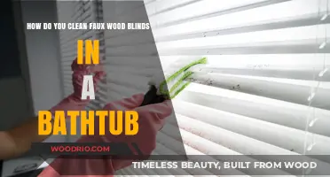 Soaking Up Cleanliness: A Guide to Washing Faux Wood Blinds in Your Bathtub