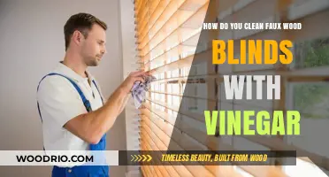 Vinegar's Versatility: A Guide to Cleaning Faux Wood Blinds