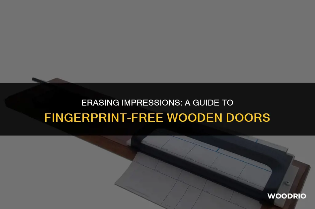 how do you clean fingerprints off of wood doors