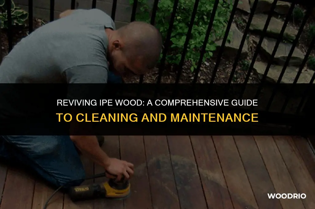 how do you clean ipe wood