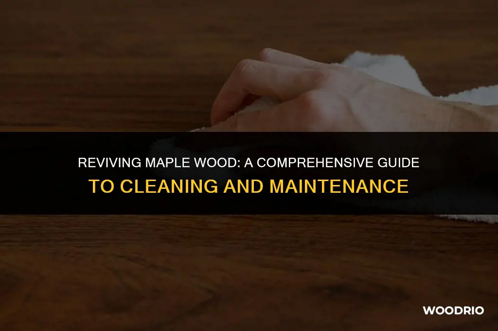 how do you clean maple wood items