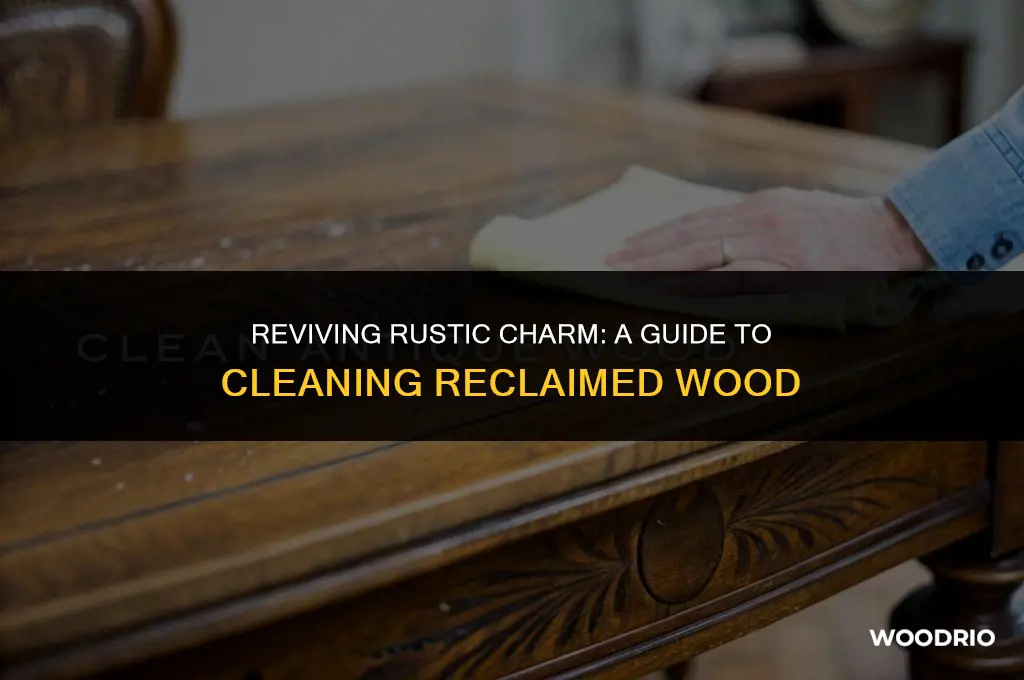 how do you clean reclaimed wood