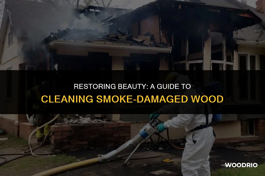 how do you clean smoke damaged wood