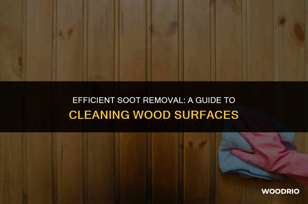 how do you clean soot off wood