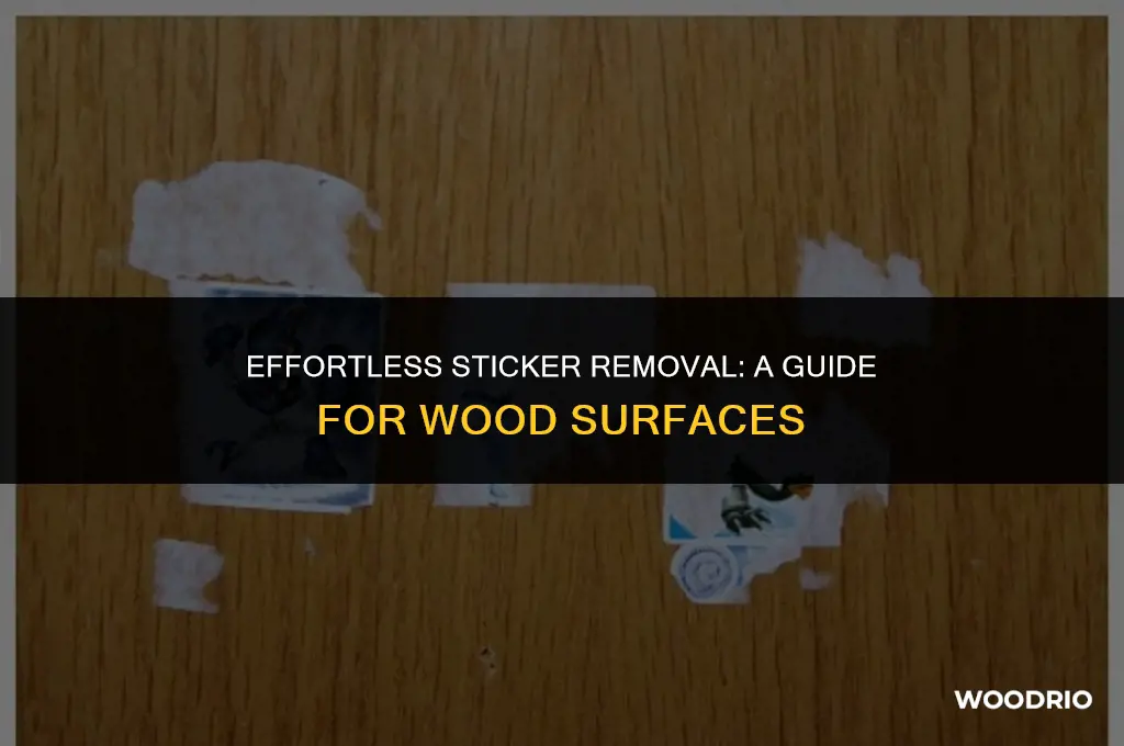 how do you clean stickers off wood