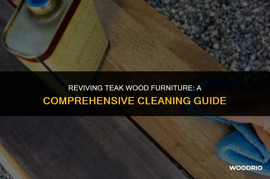 how do you clean teak wood furniture