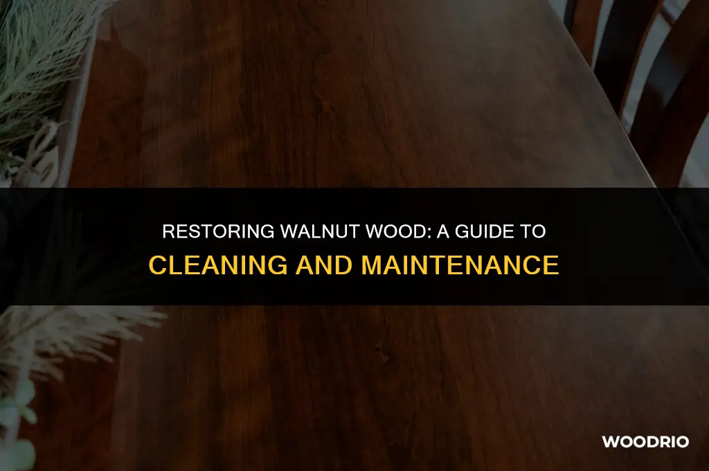 how do you clean walnut wood
