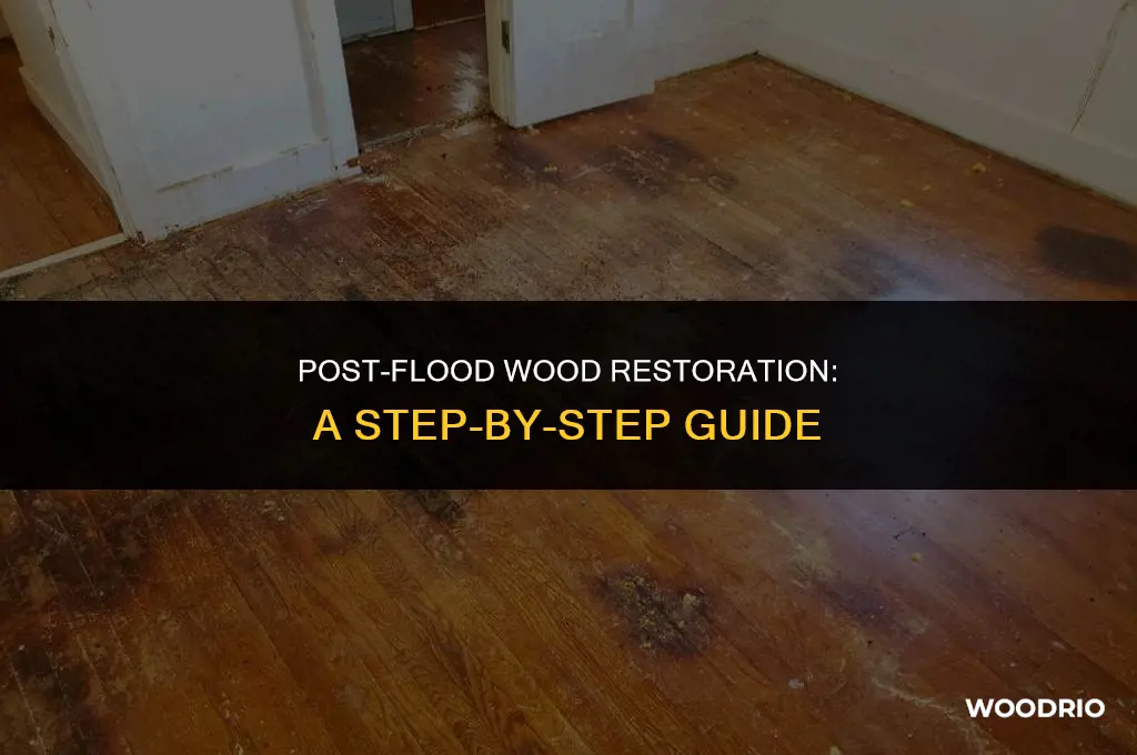 how do you clean wood after a flood