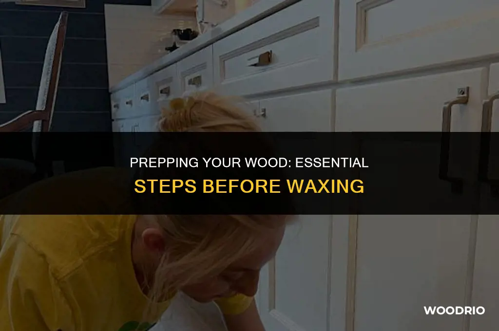 how do you clean wood before you wax it