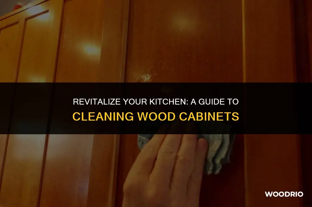 how do you clean wood kitchen cabinets