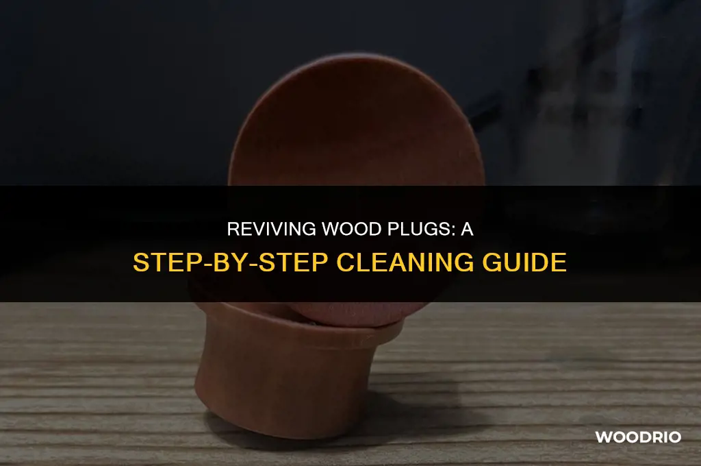 how do you clean wood plugs