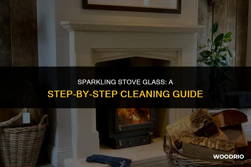 how do you clean wood stove glass