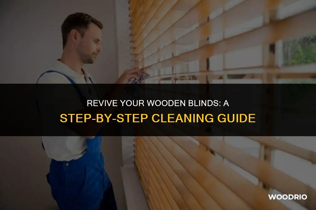 how do you clean wooden blinds