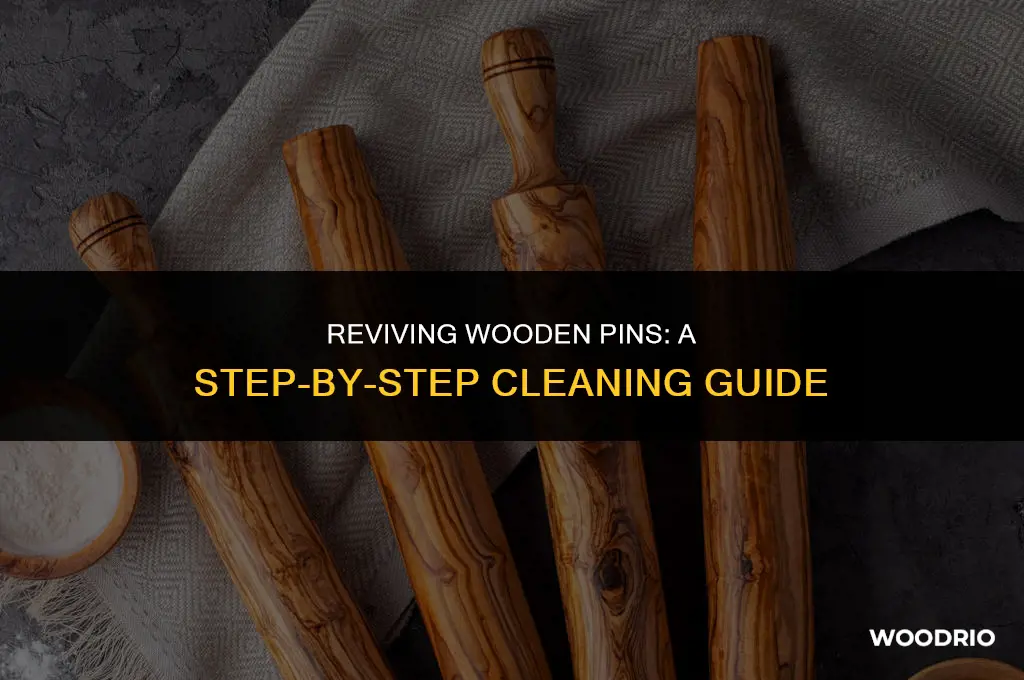 how do you clean wooden pins