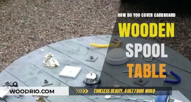 Creative DIY Guide: Covering a Cardboard Wooden Spool Table