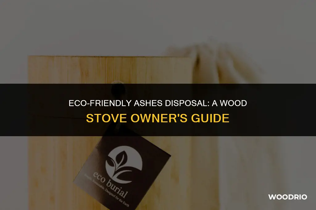 how do you dispose of ashes from a wood stove