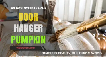 Autumn Crafting: Dry Brushing a Wooden Door Hanger Pumpkin
