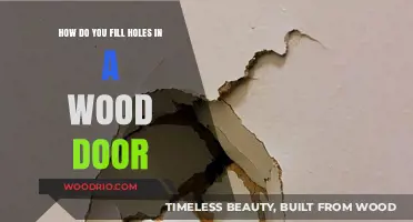 Easy DIY Guide: Filling Holes in Wooden Doors