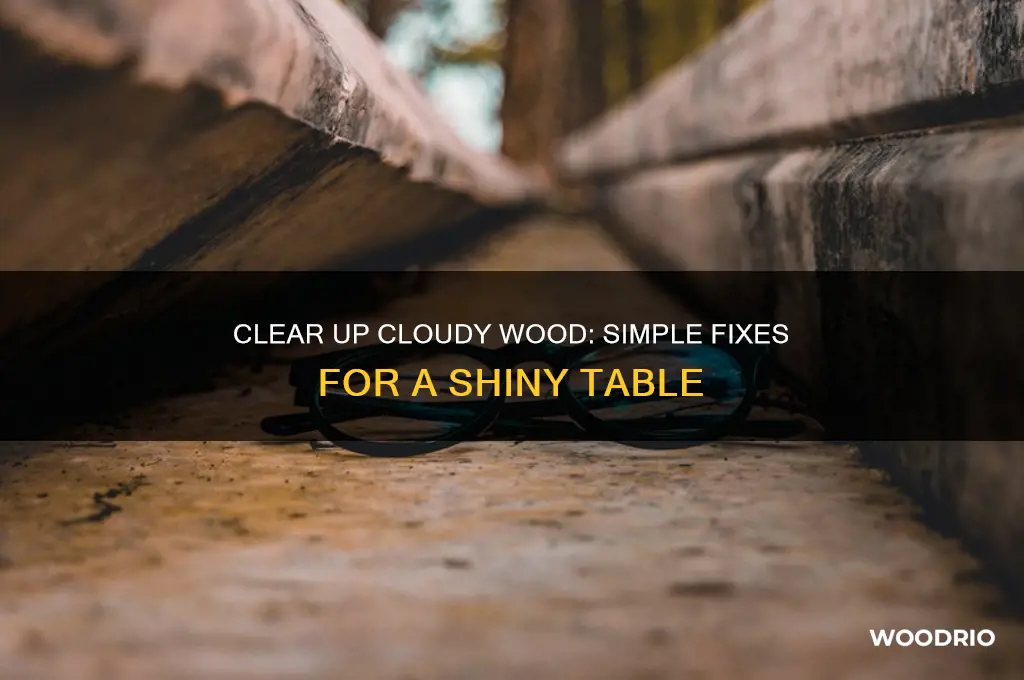 how do you fix a cloudy wood table