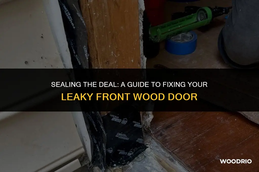 how do you fix a leaky front wood door