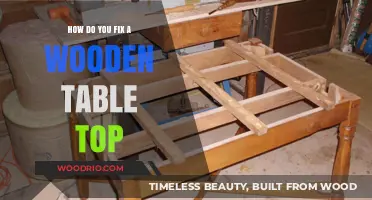 Restoring Your Wooden Table Top: Easy DIY Repair Guide