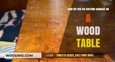 Repairing Acetone Damage on Wood Tables: Effective Restoration Techniques