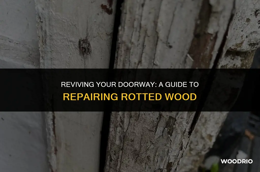 how do you fix rotted wood under a door